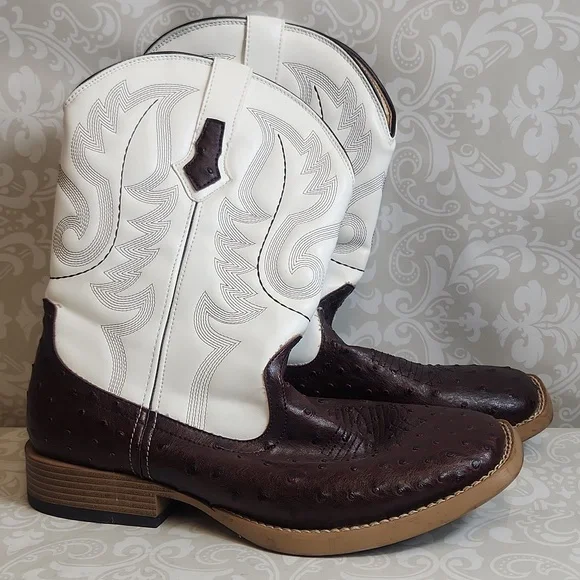 Roper | Shoes | Euc Roper Dark Brown Faux Bumpy Ostrich  display picture 1